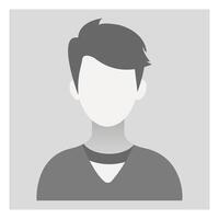 Male Profile Picture Placeholder for social media, forum, dating site, chat operator. Design social profile template. Default avatar icon. Flat style . vector