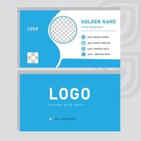 Clean professional business card template vector