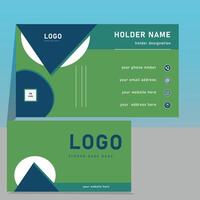 Clean professional business card template vector