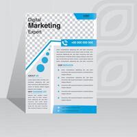 flyer design template. vector