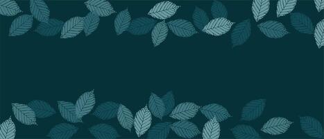 Nature leaves deep lake background vector