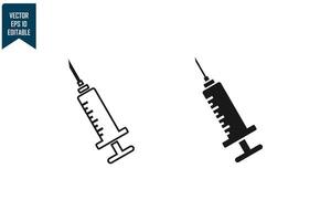 Inject set icon vector