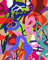 Pattern design background. Colour art. Painting. Abstract vector