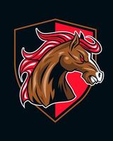 Animal. Horse. Mascot. Mustang head vector