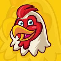 Chicken Mascot for food business. Rooster vector