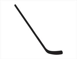 Hockey stick silhouette on white background vector