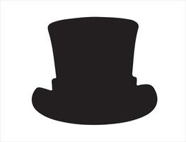 Magic hat silhouette on white background vector
