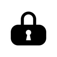 Lock icon design illustration vector