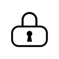 Lock icon design illustration vector