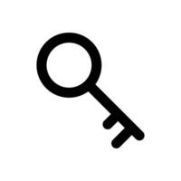 llave icono diseño ilustración vector