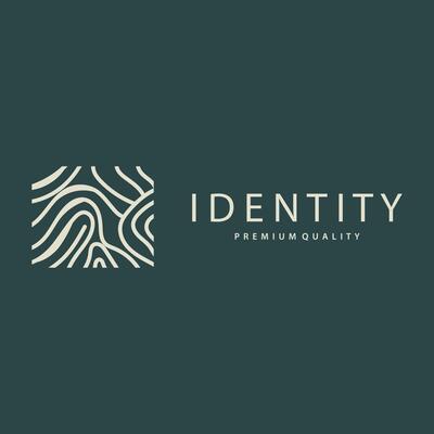 Premium Fingerprint Logo, Human Identity Design Simple Line Model Template Illustration