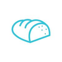 Homemade bread icon. Isolated on white background. From blue icon set. vector