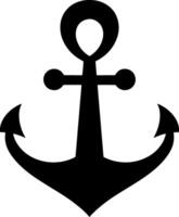 Stencil anchor clipart Sea symbol illustration vector