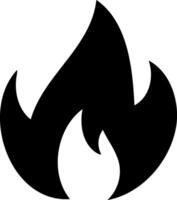 Fire icon Engraving clipart illustration vector