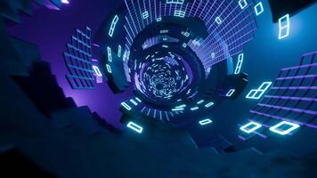 Abstract graphics of digital tunnel Stimulate imagination and creativity video