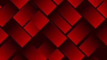 Geometric Abstract background animation light and deep red color gradient background video