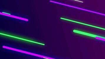 2D animation background of glowing line. Deep blues and vibrant purples, abstract background. video