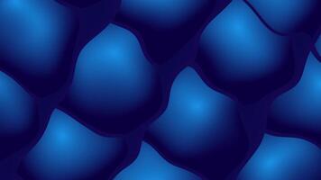 Geometric Abstract background animation light and deep blue color gradient background video