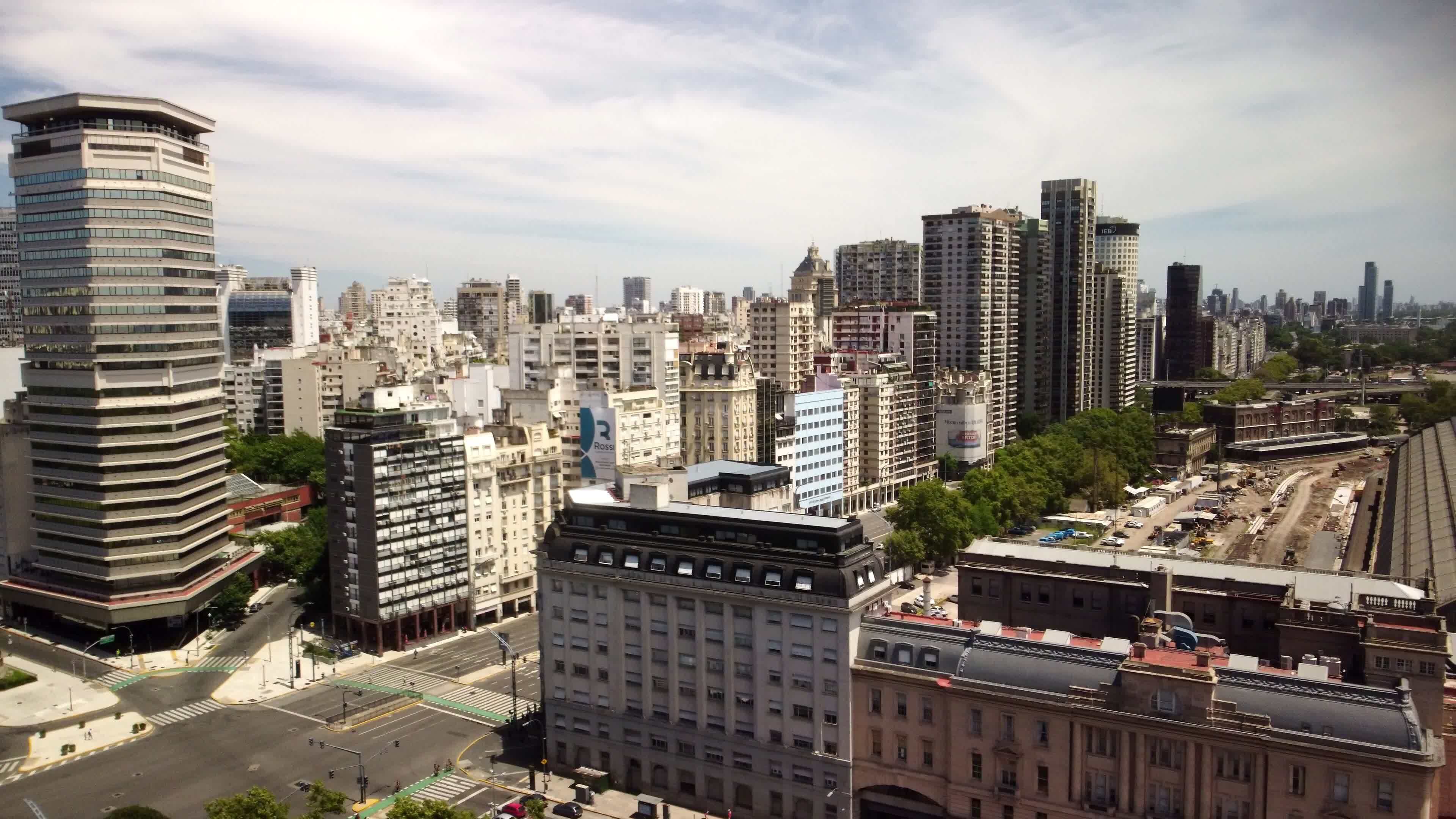 Torre Monumental by Plaza de Mayo, Buenos Aires. Argentine landmark in 