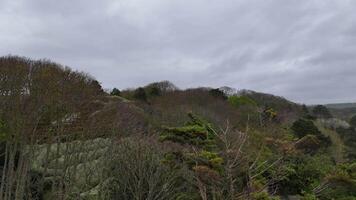 a etretat jardins, França topo visualizar, zangão voar Boa qualidade 4k video