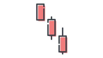 Candlestick tree black crowsIcon in Colored Outline Style of nice animated for your videos, easy to use with Transparent Background video