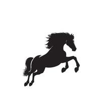 Horse silhouette on white background. Horse logo vector