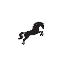 Horse silhouette on white background. Horse logo vector