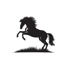 caballo silueta en blanco antecedentes. caballo logo vector