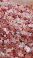 rå torkades rosa himalayan salt video