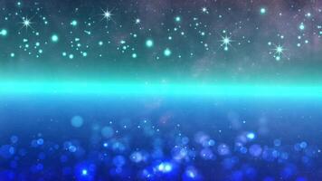 luxury blue particle glitter abstract background. bokeh circle. video