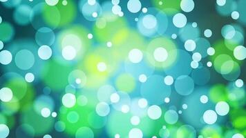 luxury blue and green particle glitter abstract background. bokeh circle. bright light. video