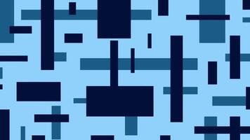 Abstract blue motion graphics background. rectangle geometric lines. black square. video