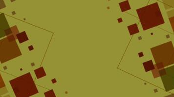 A colorful abstract motion graphics background. brown geometric square. video