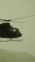 Slow Motion United States military helicopter in Vietnam video