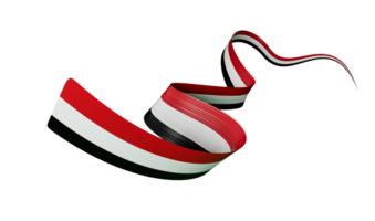 3d Flag of Syria Country, 3d Glossy Wavy Ribbon Flag of Syria, 3d illustration png