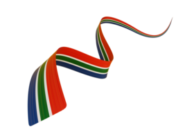 3d bandera de sur África, 3d ondulación cinta bandera, 3d ilustración png