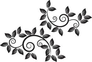 Floral ornaments collection vector