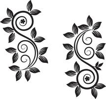 Floral ornaments collection vector