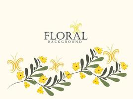 Hand drawn floral background vector