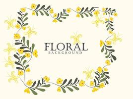 Hand drawn floral background vector