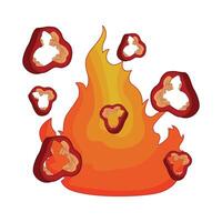 illustration of hot chili vector