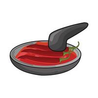 ilustración de sambal vector