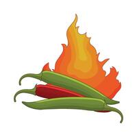 illustration of hot chili vector