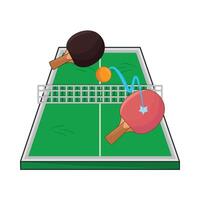 illustration of table tennis vector