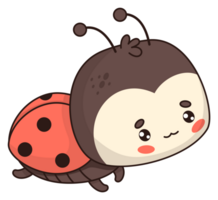 Sticker cute ladybug png