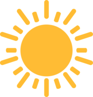 Sun icon for your web design, logo, UI. illustration png