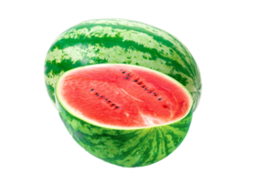 Obst Wassermelone Schnitt im Hälfte auf das Datei png