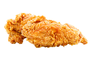 Fried Crispy Chicken on a file png