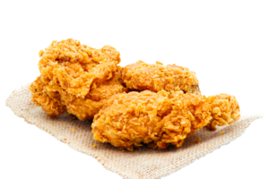 Fried Crispy Chicken on a file png