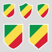 Congo Set shield frame vector